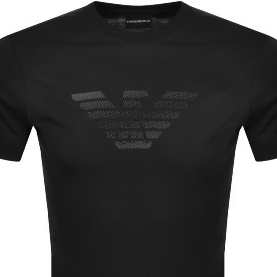 Alternative Image for ProductEmporio Armani Crew Neck Logo T Shirt Black2